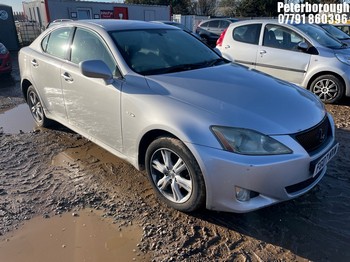 Location: Peterborough - 2007 LEXUS IS 220D 4 Door Saloon REG: FG07NVW, Keys: No, MOT Expiry date: 31/05/2026, 2231 Diesel, 6 Speed Manual Diesel, Former Keepers: 9