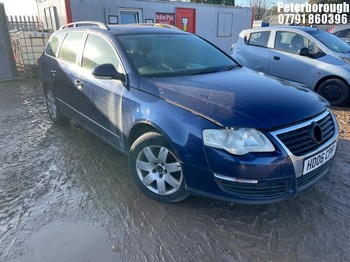 Location: Peterborough - 2006 VOLKSWAGEN PASSAT SE TDI Estate REG: HD06CPF, Keys: No, MOT Expiry date: 16/06/2025, 1968 Diesel, 6 Speed Manual Diesel, Former Keepers: 5