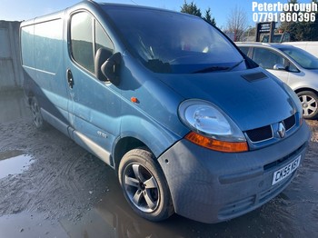 Location: Peterborough - 2005 RENAULT TRAFIC SL27 DCI 100 SWB Panel Van REG: CK55NSY, Keys: No, MOT Expiry date: 16/04/2025, 1870 Diesel, 6 Speed Manual Diesel, Former Keepers: 7