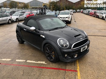 Location: Brentwood - 2013 MINI MINI ROADSTER COOPER S Convertible REG: G1NRL, Keys: No, MOT Expiry date: 04.04.2025, 1598 Petrol, 6 Speed Manual Petrol, Former Keepers: 5