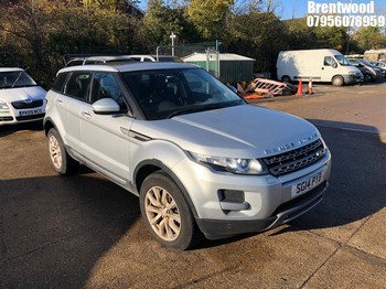 Location: Brentwood - 2014 LAND ROVER RANGE ROVER EVOQUE PURE T Estate REG: SG14PYB, Keys: No, MOT Expiry date: 06/05/2025, 2179 Diesel, 9 Speed Auto Diesel, Former Keepers: 4