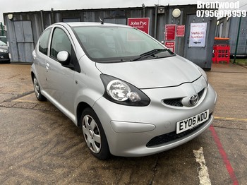 Location: Brentwood - 2006 TOYOTA AYGO+ VVT-I 5 Door Hatchback REG: EY06MDO, Keys: No, MOT Expiry date: 11/11/2025, 998 Petrol, 5 Speed Manual Petrol, Former Keepers: 3