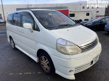 Location: South Wales - 2002 NISSAN SERENA MPV REG: CF02XKS, Keys: No, MOT Expiry date: 31/03/2026, 1990 Petrol, 4 speed auto, Former Keepers: 4