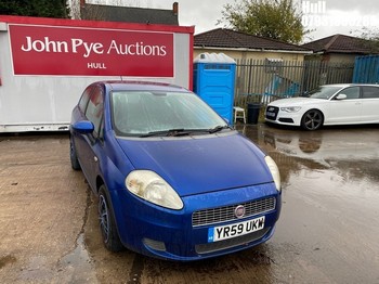 NOTE: ATF Registered Buyers ONLY - Location: Hull - 2009 FIAT GRANDE PUNTO ACTIVE 77 3 Door Hatchback REG: YR59UKW, Keys: No, 1368 Petrol, 5 Speed Manual Petrol, Former Keepers: 7