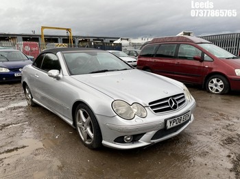 Location: Leeds - 2008 MERCEDES CLK280 SPORT AUTO Convertible REG: YP08EEH, Keys: No, MOT Expiry date: 21-08-2024, 2997 Petrol, 7 Speed Auto Petrol, Former Keepers: 9
