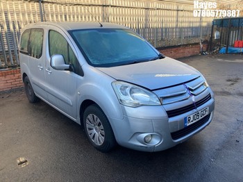 Location: Hayes - 2009 CITROEN  BERLINGO M-SP VTR HDI 75 MPV REG: RJ09GCF, Keys: No, MOT Expiry date: 27/02/2026, 1560 Diesel, 5 Speed Manual Diesel, Former Keepers: 3