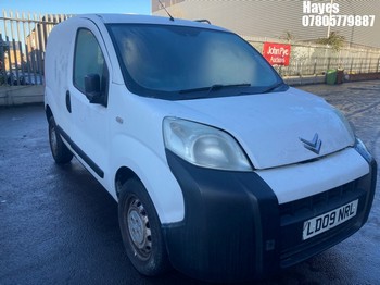 Location: Hayes - 2009 CITROEN NEMO X HDI 610 Panel Van REG: LD09NRL, Keys: No, MOT Expiry date: 02/04/2025, 1399 Diesel, 5 Speed Manual Diesel, Former Keepers: 3
