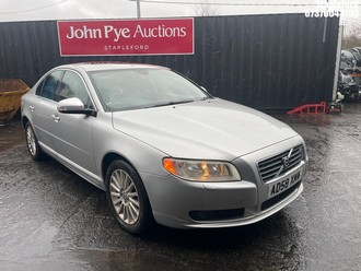 Location: Stapleford - 2008 VOLVO S80 SE A 4 DOOR SALOON REG: AD58XMW, 2401CC DIESEL, 6 SPEED AUTO DIESEL, Former Keepers: 5, Keys: Yes, MOT Expiry date: 02/07/2025