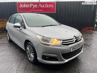Location: Stapleford - 2013 CITROEN C4 VTR+ HDI 5 Door Hatchback REG: VK13EPA, Keys: Yes, MOT Expiry date: 15/09/2026, 1560 Diesel, 5 Speed Manual Diesel, Former Keepers: 6