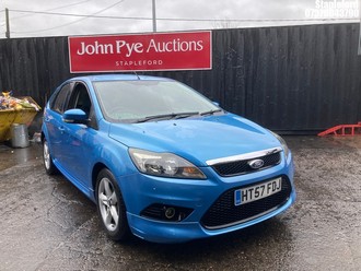 Location: Stapleford - 2008 FORD FOCUS ZETEC 100 5 Door Hatchback REG: HT57FDJ, Keys: Yes, MOT Expiry date: 25/01/2026, 1596 Petrol, 5 Speed Manual Petrol, Former Keepers: 6