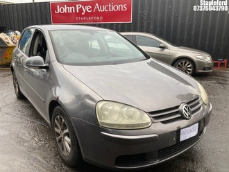 Location: Stapleford - 2007 VOLKSWAGEN GOLF MATCH TDI 105 A 5 Door Hatchback REG: WU07WSO, Keys: Yes, MOT Expiry date: 31/07/2025, 1896 Diesel, 5 Speed Auto Diesel, Former Keepers: 4