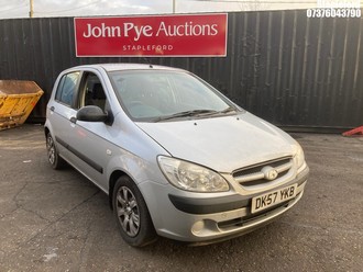 Location: Stapleford - 2007 HYUNDAI GETZ GSI 5 Door Hatchback REG: DK57YKB, Keys: Yes, MOT Expiry date: 23/07/2026, 1086 Petrol, 5 Speed Manual Petrol, Former Keepers: 11