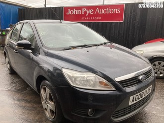 Location: Stapleford - 2008 FORD FOCUS STYLE TD 109 5 Door Hatchback REG: AG08UJS, Keys: Yes, MOT Expiry date: 25/11/2026, 1560 Diesel, 5 Speed Manual Diesel, Former Keepers: 4