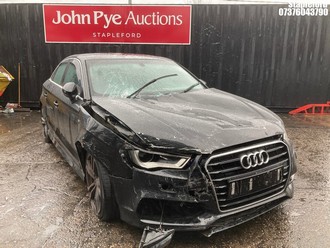 Location: Stapleford - 2014 AUDI A3 S LINE TDI 4 Door Saloon REG: B26BCE, Keys: No, MOT Expiry date: 10/02/2026, 1598 Diesel, 6 Speed Manual Diesel, Former Keepers: 3