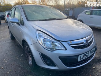 Location: Manchester - 2012 VAUXHALL CORSA SE 5 Door Hatchback REG: LM62THU, 1229 Petrol, 5 Speed Manual Petrol, Former Keepers: 5, Keys: No, MOT Expiry date: 04/04/2026