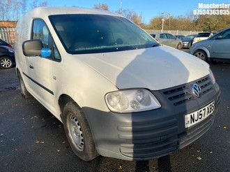 Location: Manchester - 2008 VOLKSWAGEN CADDY C20 TDI 104 Car Derived Van REG: NJ57XBS, 1896 Diesel, 5 Speed Manual Diesel, Former Keepers: 6, Keys: No, MOT Expiry date: 29/01/2025