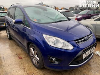 Location: Belvedere - 2014 FORD GRAND C-MAX TITANIUM TD MPV REG: EA14VXB, 1560cc DIESEL, 6 SPEED MANUAL DIESEL, Former Keepers: 5, Keys: Yes, MOT Expiry date: 26.10.2026