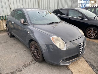 Location: Belvedere - 2016 ALFA ROMEO MITO COLLEZIONE MULTIAIR 3 Door Hatchback REG: KT65VUM, Keys: No, MOT Expiry date: 17/01/2026, 1368 Petrol, 6 Speed Semi Auto Petrol, Former Keepers: 6