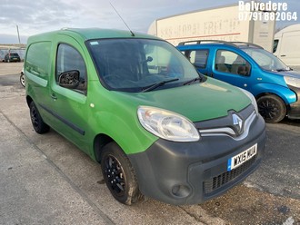 Location: Belvedere - 2015 RENAULT KANGOO ML19 DCI Car Derived Van REG: WX15MUA, Keys: No, MOT Expiry date: 01/07/2026, 1461 Diesel, 5 Speed Manual Diesel, Former Keepers: 4