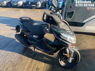 Location: Belvedere - 2020 LEXMOTO ENIGMA ZS 125 T-48 Motorcycle REG: LV70XYG, Keys: No, MOT Expiry date: 10/09/2025, 125 Petrol, Automatic, Former Keepers: 9