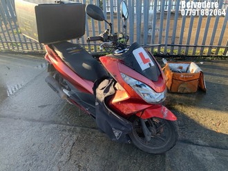 Location: Belvedere - 2014 HONDA WW 125 EX2-F Motorcycle REG: AX14EFY, Keys: No, MOT Expiry date: 02/02/2025, 125 Petrol, Automatic, Former Keepers: 14