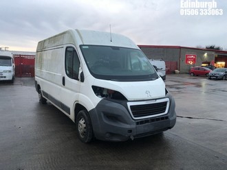 Location: Edinburgh - 2015 PEUGEOT BOXER 335 L3H2 HDI Panel Van REG: SC15ZVM, Keys: No, MOT Expiry date: 28/11/2022, 2198 Diesel, 6 Speed Manual Diesel, Former Keepers: 2