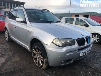 Location: Edinburgh - 2006 BMW X3 SI M SPORT Estate REG: YB56ACV, Keys: No, MOT Expiry date: 28/01/2026, 2996 Petrol, 6 Speed Auto Petrol, Former Keepers: 5