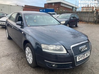 Location: Nottingham - 2005 AUDI A6 SE 4 Door Saloon REG: GV55ACY, Keys: No, MOT Expiry date: 09/03/2026, 2393 Petrol, 6 Speed Manual Petrol, Former Keepers: 5