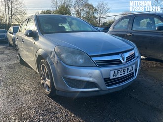 Location: Mitcham - 2009 VAUXHALL ASTRA ACTIVE 5 Door Hatchback REG: AF59YJA, Keys: No, MOT Expiry date: 14/03/2026, 1364 Petrol, 5 Speed Manual Petrol, Former Keepers: 10