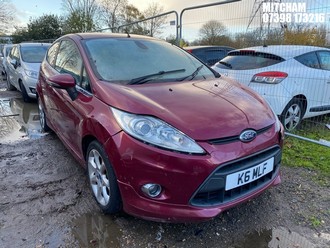 Location: Mitcham - 2009 FORD FIESTA TITANIUM 96 3 Door Hatchback REG: K6MLF, Keys: No, MOT Expiry date: 29/05/2025, 1388 Petrol, 5 Speed Manual Petrol, Former Keepers: 9