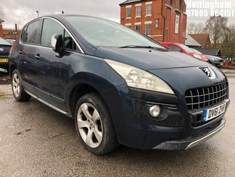 Location: Nottingham - 2011 PEUGEOT 3008 EXCLUSIVE HDI 5 Door Hatchback REG: DV61ZHR, Keys: No, MOT Expiry date: 17/03/2025, 1560 Diesel, 6 Speed Manual Diesel, Former Keepers: 4