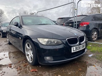 Location: Mitcham - 2008 BMW 320I SE AUTO Coupe REG: LB08XNR, Keys: No, MOT Expiry date: 23/09/2025, 1995 Petrol, 6 Speed Auto Petrol, Former Keepers: 5