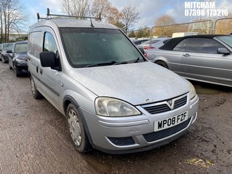 Location: Mitcham - 2008 VAUXHALL COMBO 2000 CDTI 16V Car Derived Van REG: WP08FZF, Keys: No, MOT Expiry date: 12/12/2025, 1686 Diesel, 5 Speed Manual Diesel, Former Keepers: 10
