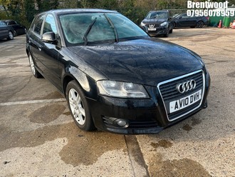 Location: Brentwood - 2010 AUDI A3 SE TFSI S-A 5 Door Hatchback REG: AV10DVH, Keys: No, MOT Expiry date: 15.01.2024, 1390 Petrol, 7 Speed S-Auto Petrol, Former Keepers: 6
