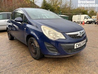 Location: Brentwood - 2012 VAUXHALL CORSA S ECOFLEX 3 Door Hatchback REG: CV62BYM, Keys: No, MOT Expiry date: 15.12.2024, 998 Petrol, 5 Speed Manual Petrol, Former Keepers: 5