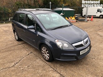 Location: Brentwood - 2006 VAUXHALL ZAFIRA CLUB MPV REG: AX55CDK, Keys: No, MOT Expiry date: 26.03.2026, 1598 Petrol, 5 Speed Manual Petrol, Former Keepers: 4