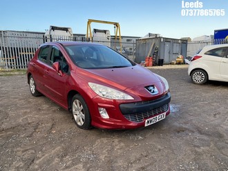 NOTE: ATF Registered Buyers ONLY - Location: Leeds - 2009 PEUGEOT 308 SPORT HDI 5 Door Hatchback REG: MW09GXX, Keys: No, 1560 Diesel, 5 Speed Manual Diesel, Former Keepers: 7