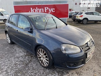 NOTE: ATF Registered Buyers ONLY - Location: South Wales - 2008 VOLKSWAGEN GOLF GT TDI 140 5 Door Hatchback REG: YC58ZDG, Keys: No, 1968 Diesel, 6 Speed Manual Diesel, Former Keepers: 5