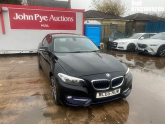 Location: Hull - 2015 BMW 218D SPORT Coupe REG: MC65RUW, 1995cc Diesel, 6 Speed Manual Diesel, Former Keepers: 2, Keys: Yes, MOT Expiry date: 05/07/2022