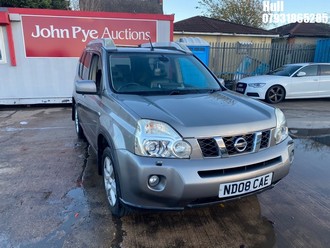 Location: Hull - 2008 NISSAN X-TRAIL AVENTURA EX X DCI Estate REG: ND08CAE, Keys: No, MOT Expiry date: 28/08/2026, 1995 Diesel, 6 Speed Manual Diesel, Former Keepers: 8
