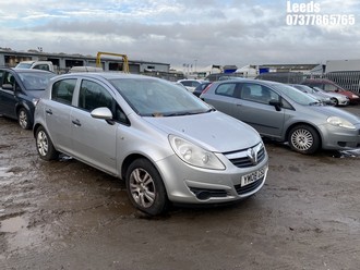 Location: Leeds - 2008 VAUXHALL CORSA BREEZE 5 Door Hatchback REG: YM08GSU, Keys: No, MOT Expiry date: 13-02-2026, 1229 Petrol, 5 Speed Manual Petrol, Former Keepers: 4