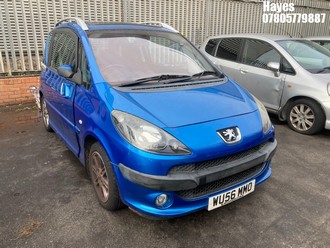 Location: Hayes - 2006 PEUGEOT 1007 SPORT SEMI-AUTO 3 Door Hatchback REG: WU56MMO, Keys: No, MOT Expiry date: 02/03/2026, 1587 Petrol, 5 Speed Semi Auto Petrol, Former Keepers: 3