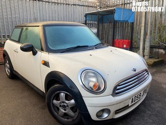 Location: Hayes - 2009 MINI ONE 3 Door Hatchback REG: AO59JPU, Keys: No, MOT Expiry date: 08/11/2025, 1397 Petrol, 6 Speed Manual Petrol, Former Keepers: 4