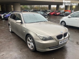 Location: Hayes - 2009 BMW 523I SE TOURING A Estate REG: MF09VCO, Keys: No, MOT Expiry date: 25/04/2025, 2497 Petrol, 6 Speed Auto Petrol, Former Keepers: 10