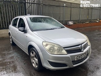 Location: Hayes - 2007 VAUXHALL ASTRA ENERGY 5 Door Hatchback REG: GY07ZFB, Keys: No, MOT Expiry date: 12/01/2026, 1598 Petrol, 5 Speed Manual Petrol, Former Keepers: 6