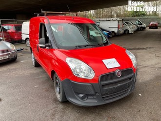 Location: Hayes - 2013 FIAT DOBLO 16V MULTIJET Panel Van REG: GN63KMX, Keys: No, MOT Expiry date: 07/03/2026, 1248 Diesel, 5 Speed Manual Diesel, Former Keepers: 13