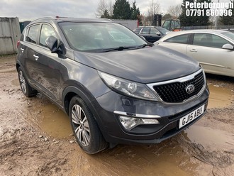 Location: Peterborough - 2015 KIA SPORTAGE 3 ISG CRDI Estate REG: GJ15ABU, Keys: No, MOT Expiry date: 05/02/2026, 1685 Diesel, 6 Speed Manual Diesel, Former Keepers: 3
