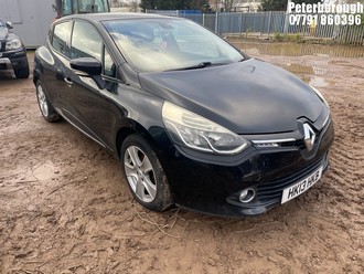 Location: Peterborough - 2013 RENAULT CLIO DYNAMIQUE MEDIANAV 5 Door Hatchback REG: HK13HKB, Keys: No, MOT Expiry date: 18/08/2025, 1149 Petrol, 5 Speed Manual Petrol, Former Keepers: 3