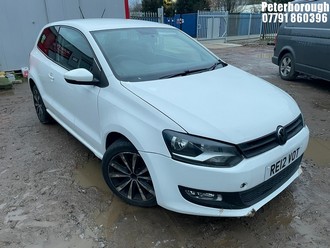 Location: Peterborough - 2012 VOLKSWAGEN POLO MATCH 3 Door Hatchback REG: RE12VOT, Keys: No, MOT Expiry date: 07/03/2026, 1198 Petrol, 5 Speed Manual Petrol, Former Keepers: 5