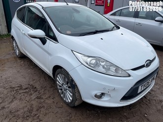 Location: Peterborough - 2010 FORD FIESTA TITANIUM 68 TDCI 3 Door Hatchback REG: TY06AML, Keys: No, MOT Expiry date: 29/10/2025, 1399 Diesel, 5 Speed Manual Diesel, Former Keepers: 4